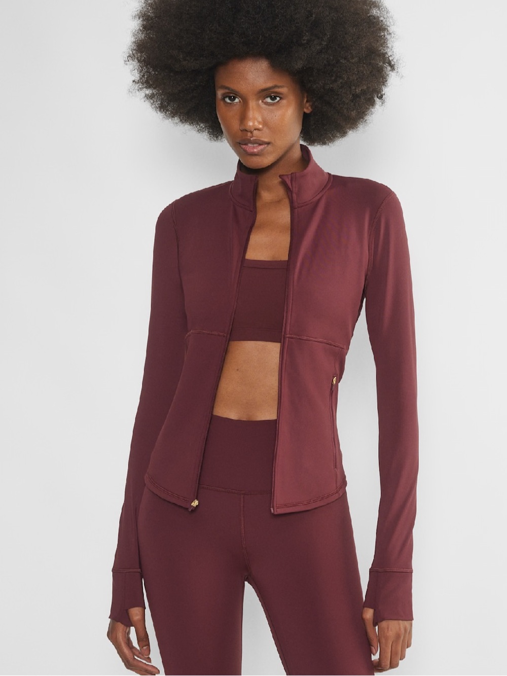 Aritzia Golden HeatForm Relay Zip-Up